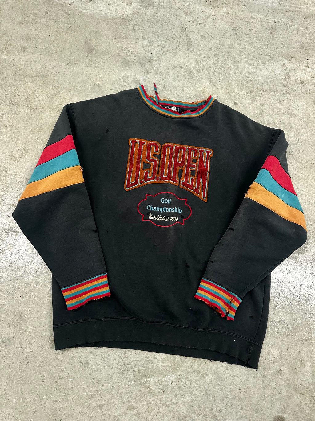 Vintage Distressed US Open Pullover (XL)