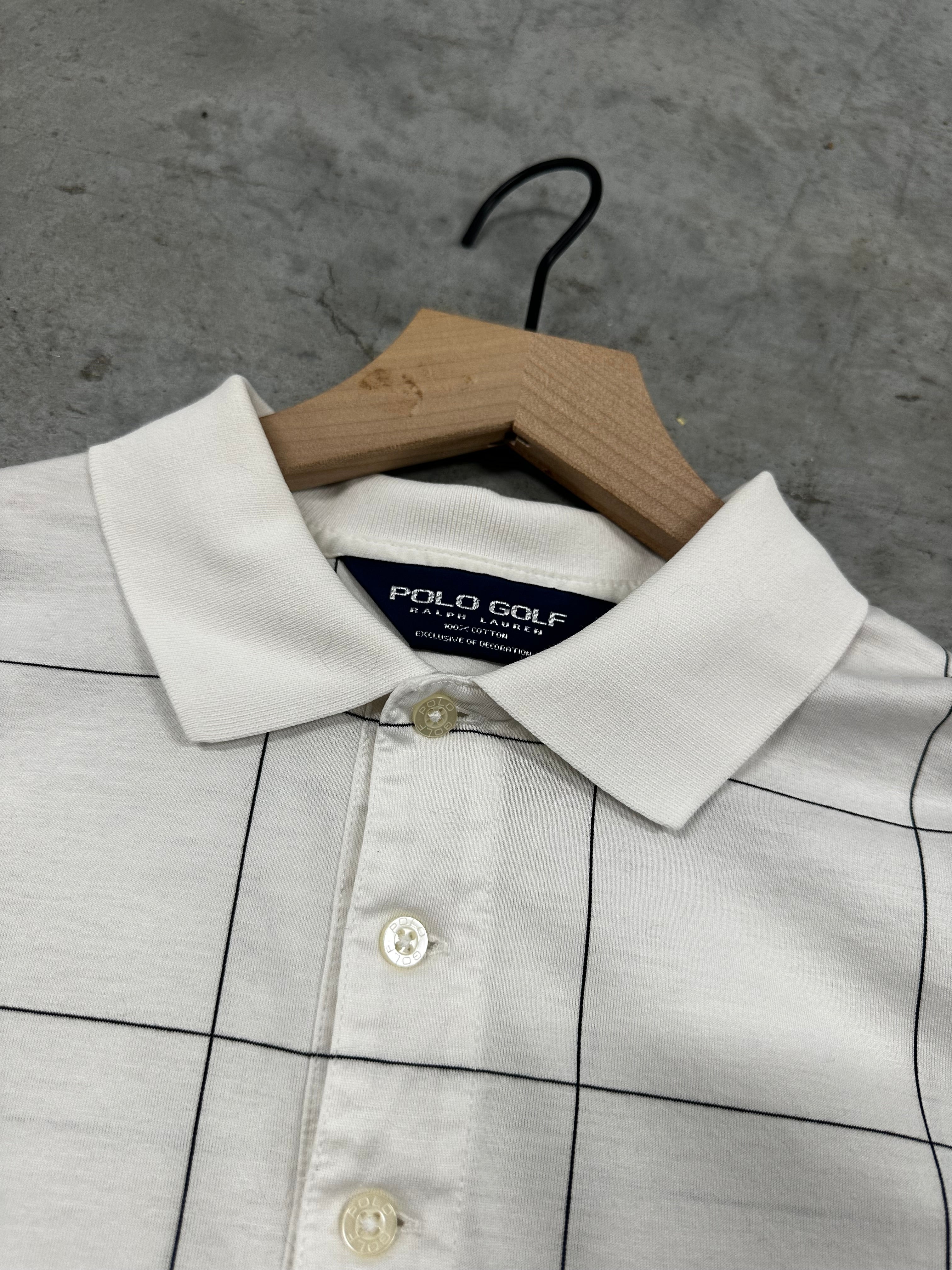 Vintage Polo Golf Checkered Polo (M)