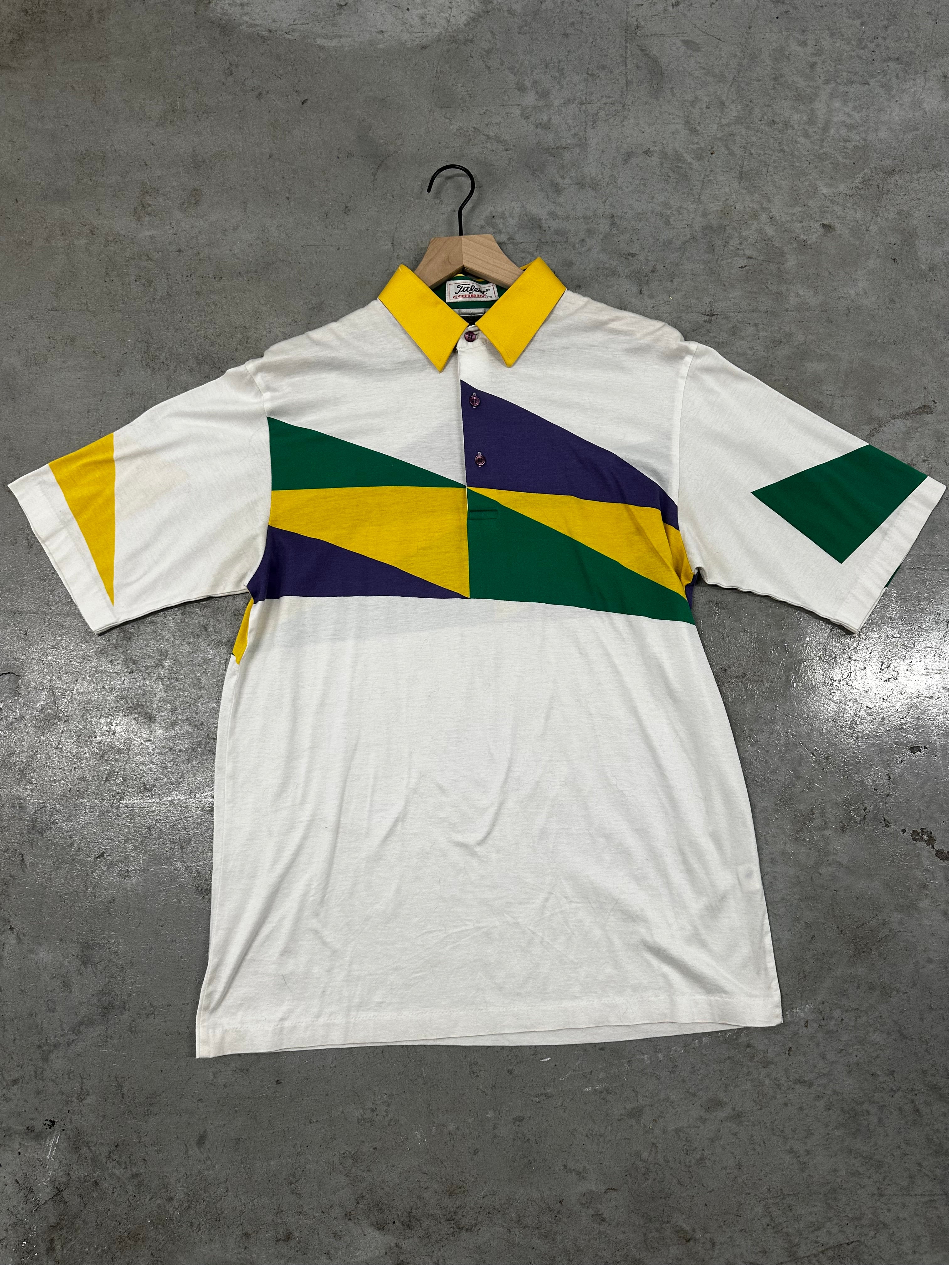 Vintage Titleist Geometic Polo - Large